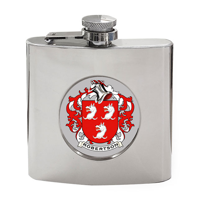 Robertson (Scotland) Coat of Arms Hip Flask