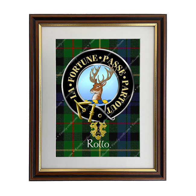Rollo Scottish Clan Crest Framed Print
