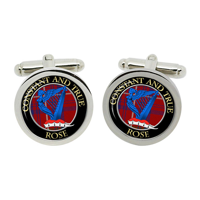 Rose Scottish Clan Crest Cufflinks