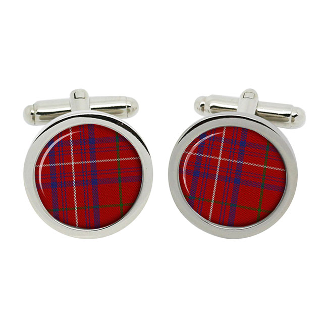 Rose Scottish Tartan Cufflinks in Box