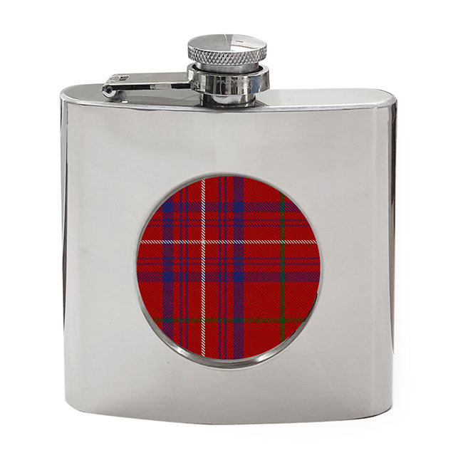 Rose Scottish Tartan Hip Flask