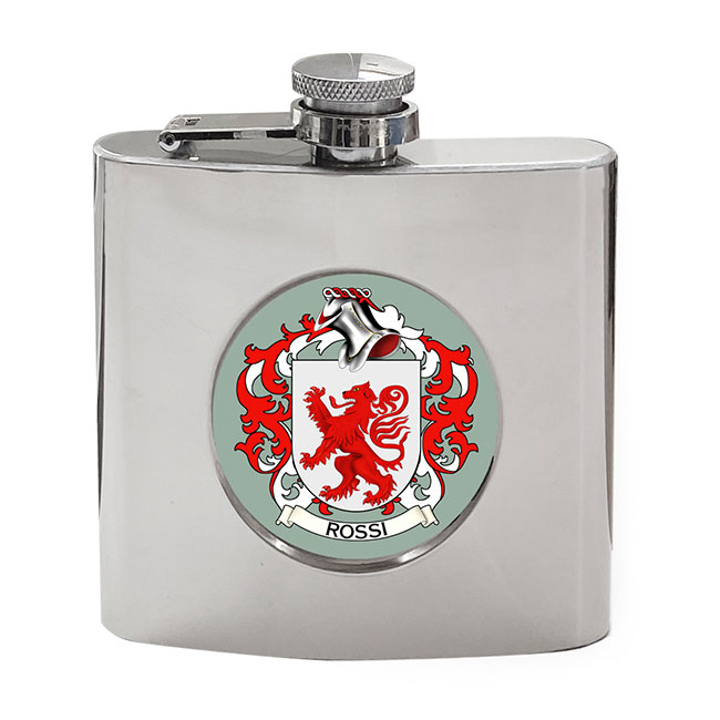 Rossi (Italy) Coat of Arms Hip Flask