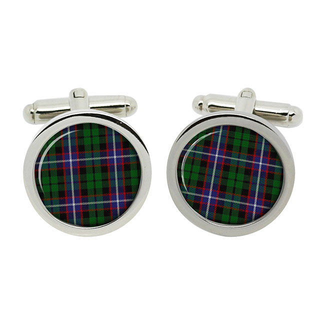 Russell Scottish Tartan Cufflinks in Box