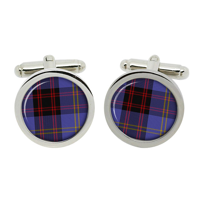 Rutherford Scottish Tartan Cufflinks in Box