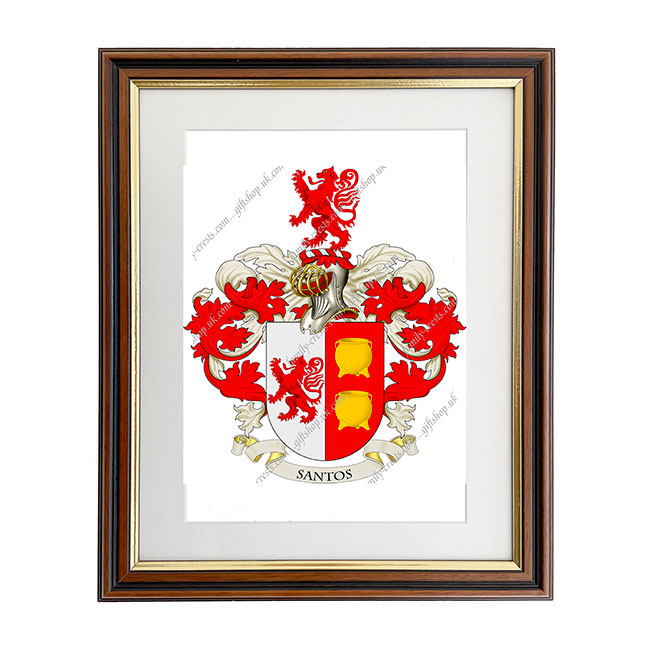 Santos (Portugal) Coat of Arms Framed Print