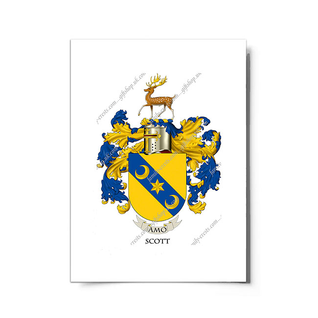 Scott (Scotland) Coat of Arms Print