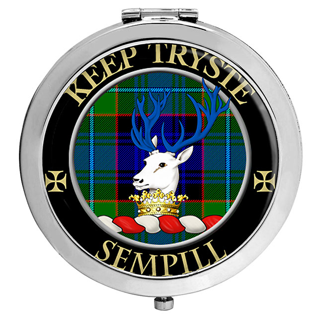 Sempill Scottish Clan Crest Compact Mirror