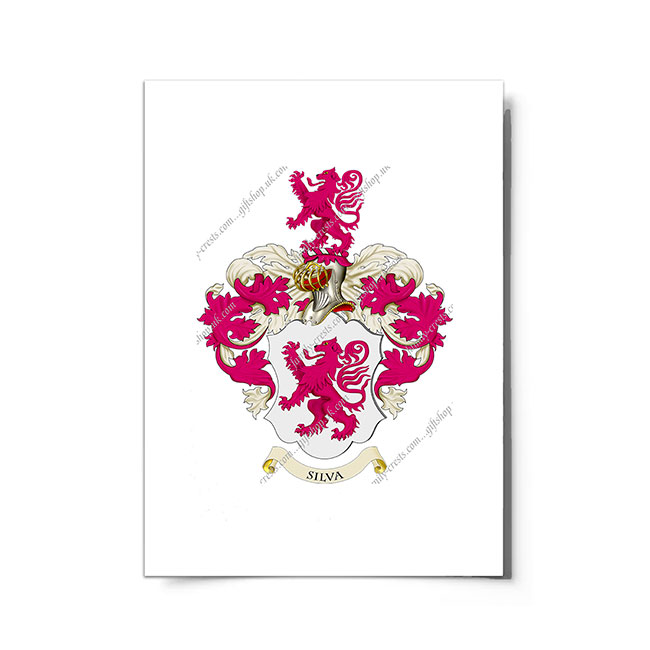 Silva (Portugal) Coat of Arms Print