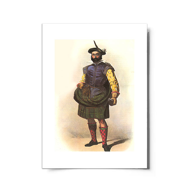 Skene Scottish Clansman Ready to Frame Print
