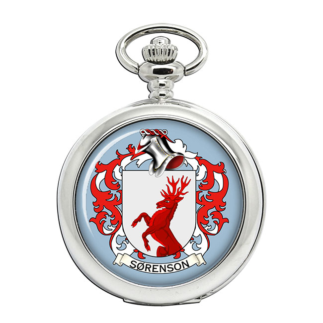 Srensen (Denmark) Coat of Arms Pocket Watch