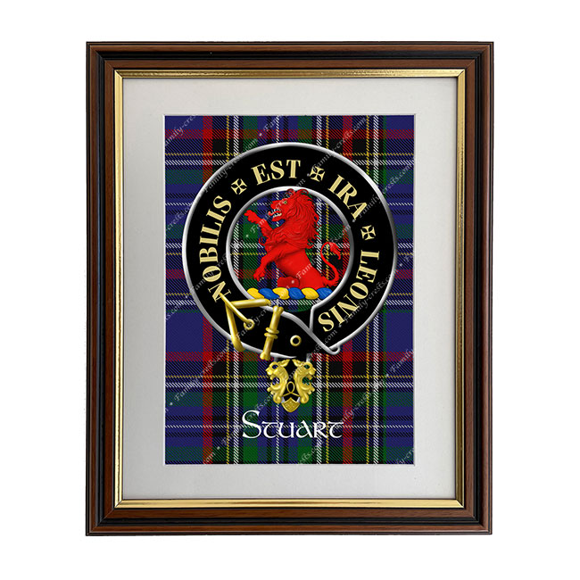 Stuart Scottish Clan Crest Framed Print