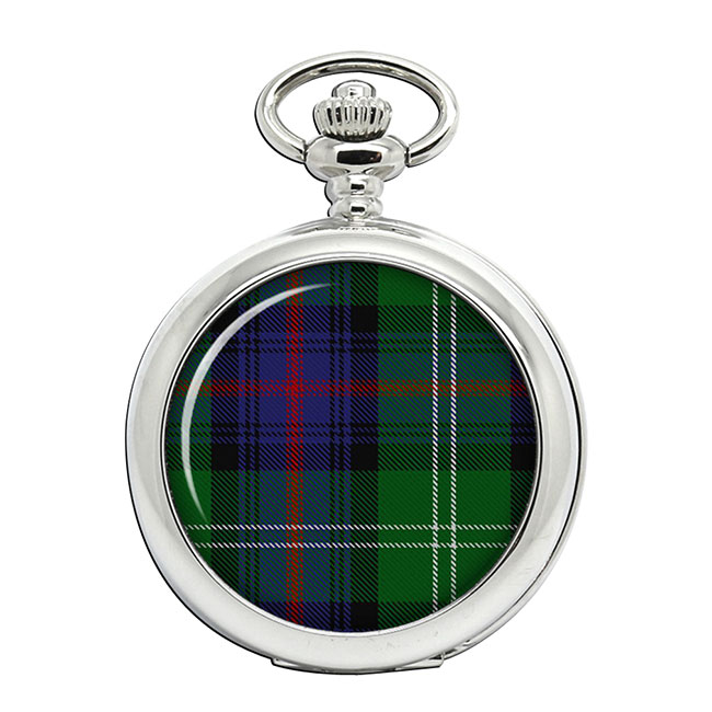 Sutherland Scottish Tartan Pocket Watch