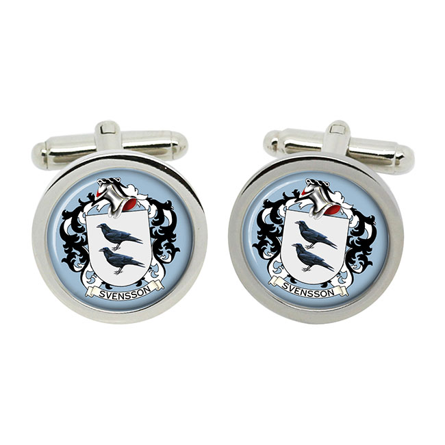 Svensson (Sweden) Coat of Arms Cufflinks