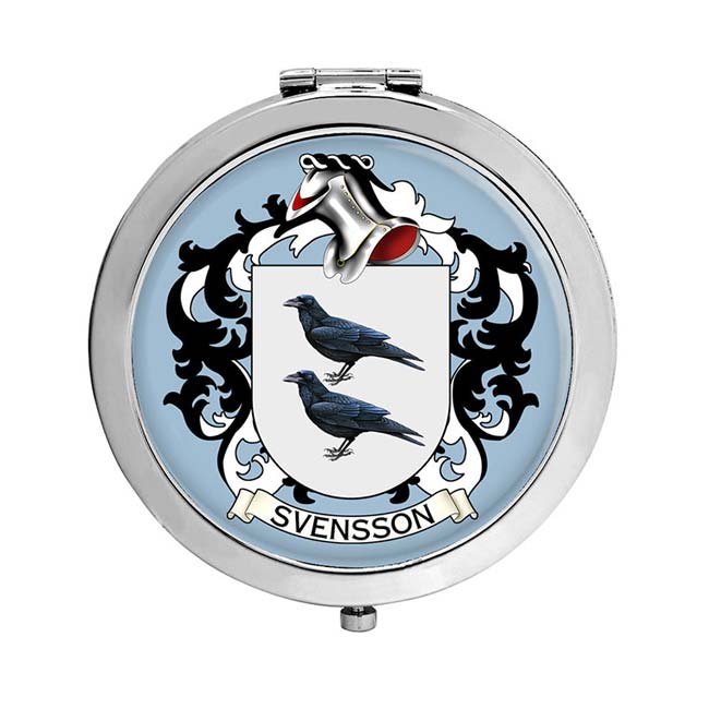 Svensson (Sweden) Coat of Arms Compact Mirror