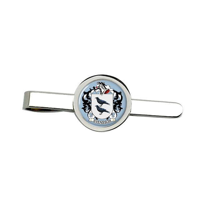 Svensson (Sweden) Coat of Arms Tie Clip