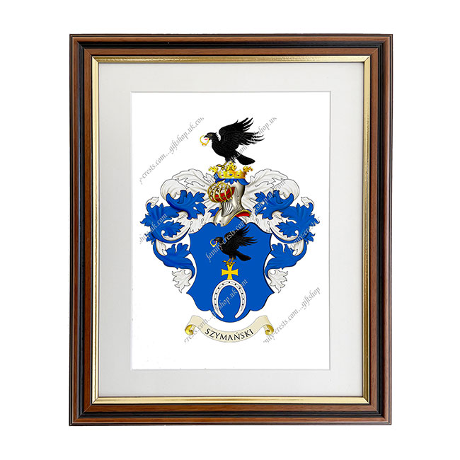 Szymański (Poland) Coat of Arms Framed Print