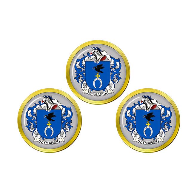 Szymański (Poland) Coat of Arms Golf Ball Markers