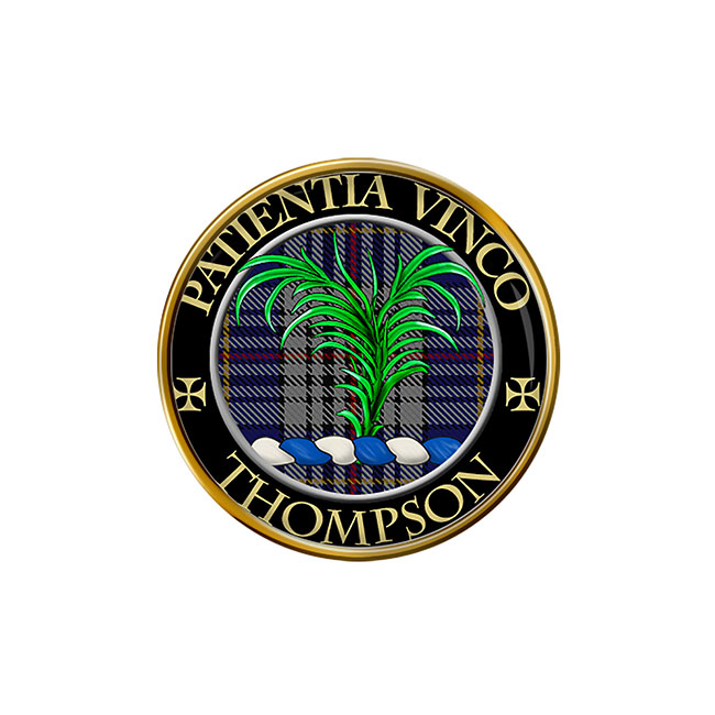 Thompson Scottish Clan Crest Pin Badge