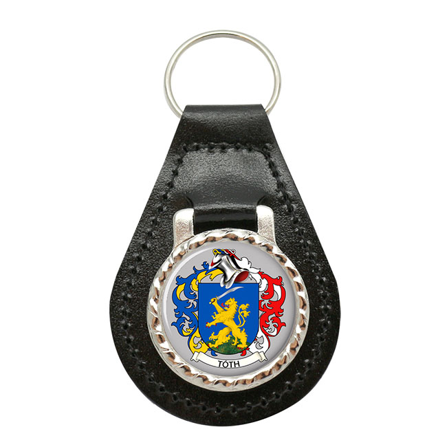 Tóth (Hungary) Coat of Arms Key Fob