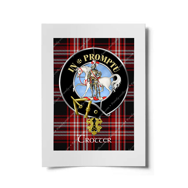 Trotter Scottish Clan Crest Ready to Frame Print