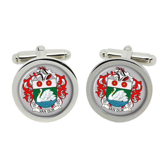 van Dijk (Netherlands) Coat of Arms Cufflinks