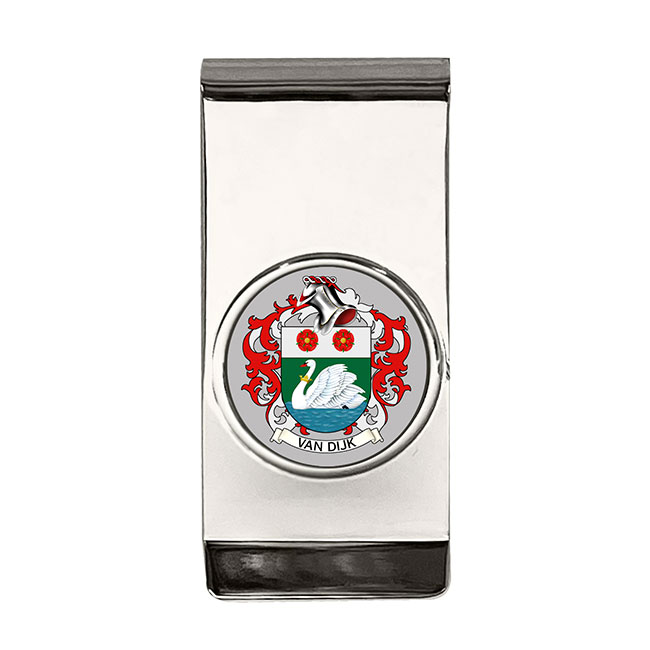 van Dijk (Netherlands) Coat of Arms Money Clip