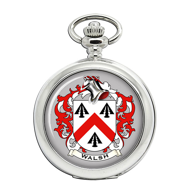 Walsh (Ireland) Coat of Arms Pocket Watch