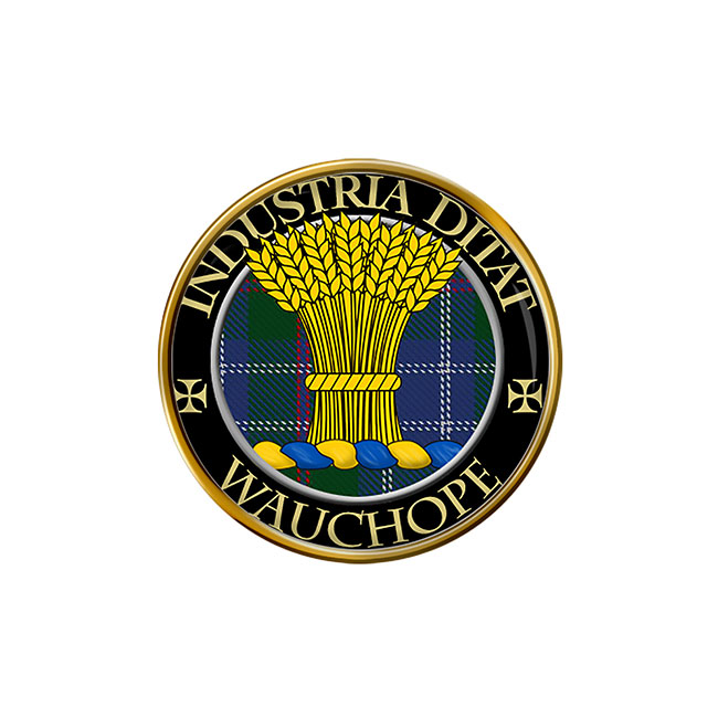 Wauchope Scottish Clan Crest Pin Badge