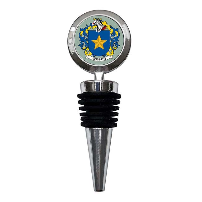 Weber (Swiss) Coat of Arms Bottle Stopper