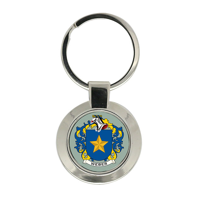 Weber (Swiss) Coat of Arms Key Ring