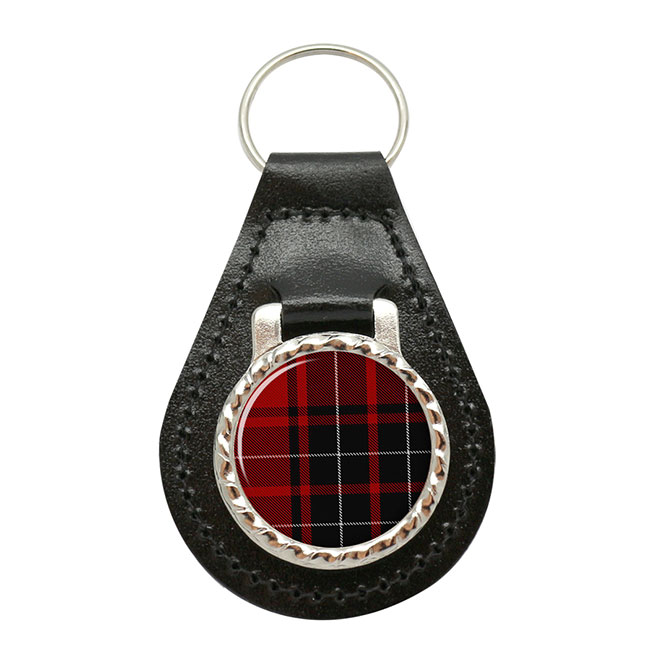 Wemyss Scottish Tartan Leather Key Fob