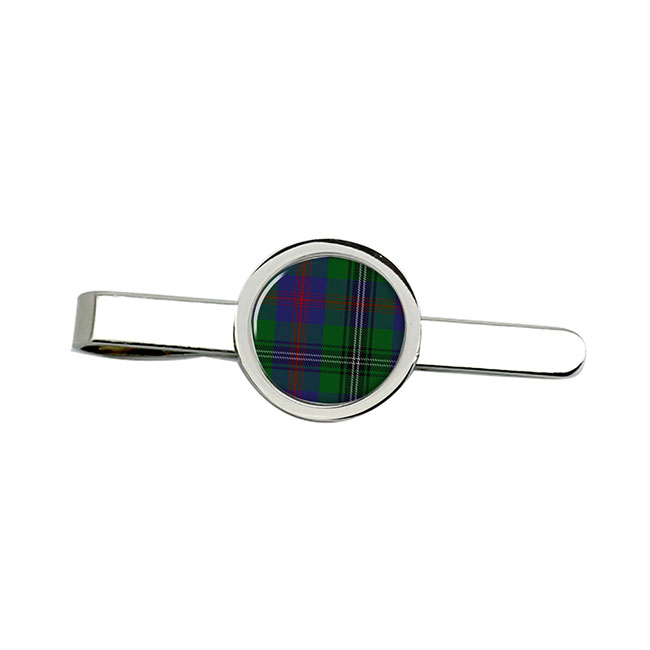 Wood Scottish Tartan Tie Clip