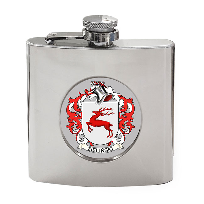 Zieliński (Poland) Coat of Arms Hip Flask