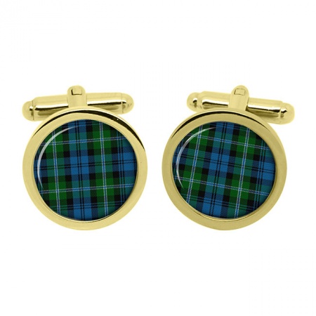 Lyon Scottish Tartan Cufflinks in Box