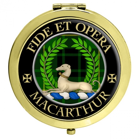 MacArthur (Modern) Scottish Clan Crest Compact Mirror