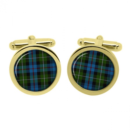 Mackenzie Scottish Tartan Cufflinks in Box