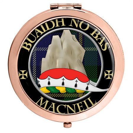 MacNeil (Buaidh no Bas motto) Scottish Clan Crest Compact Mirror
