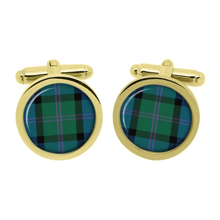 MacThomas Scottish Tartan Cufflinks in Box