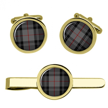 Moffat Scottish Tartan Cufflinks and Tie Clip Set