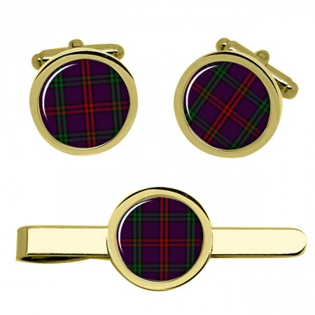 Montgomerie Scottish Tartan Cufflinks and Tie Clip Set