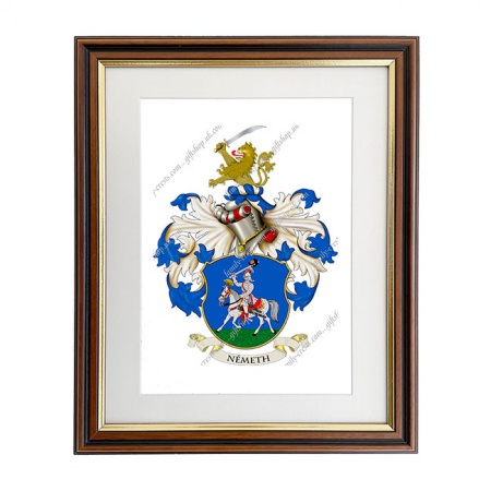 Németh (Hungary) Coat of Arms Framed Print