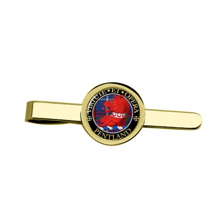 Pentland Scottish Clan Crest Tie Clip