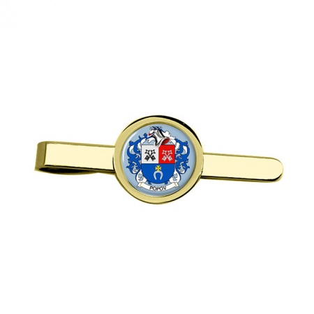 Popov (Russia) Coat of Arms Tie Clip