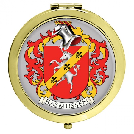 Rasmussen (Denmark) Coat of Arms Compact Mirror