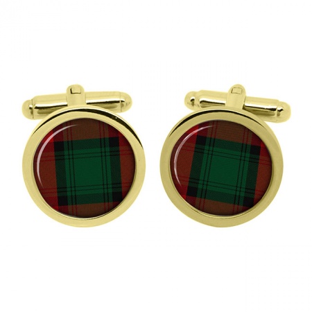 Stewart Scottish Tartan Cufflinks in Box