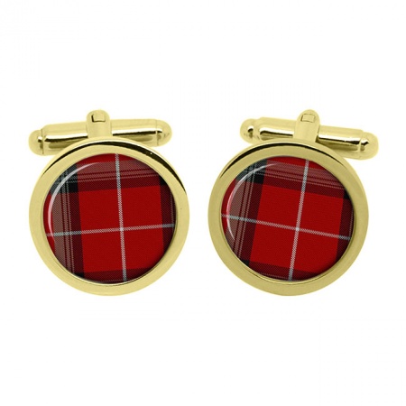 Stuart Scottish Tartan Cufflinks in Box