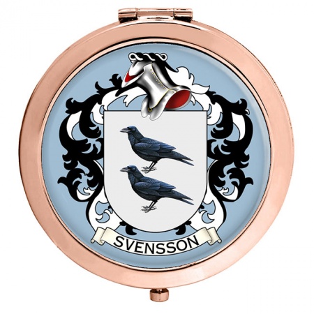 Svensson (Sweden) Coat of Arms Compact Mirror