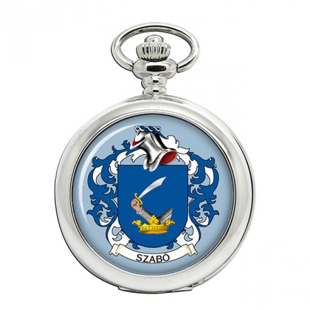 Szabó (Hungary) Coat of Arms Pocket Watch