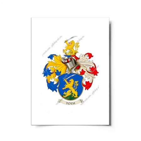Tóth (Hungary) Coat of Arms Print