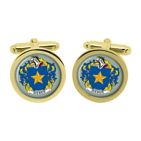 Weber (Swiss) Coat of Arms Cufflinks